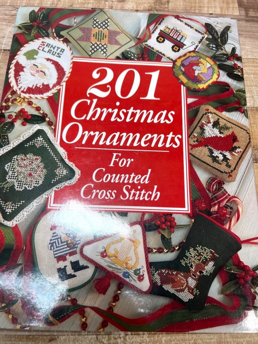 201 Christmas Ornaments Counted Cross Stitch Pattern Book Holiday Design